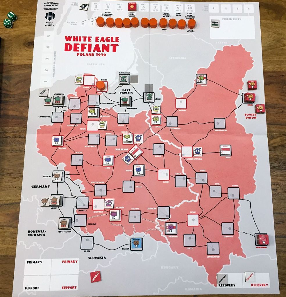 Game set-up - September 1st 1939