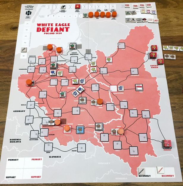 After Turn 3; VPs at 7. Significant progress of German forces, occupying now Katowice, Lwow & Lublin.