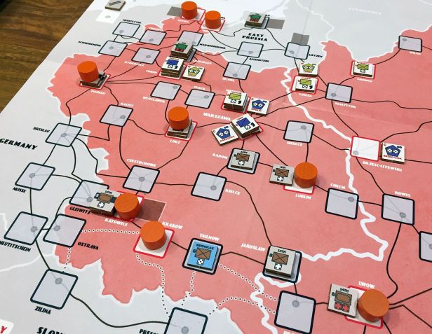 Close-up on situation after turn 4.