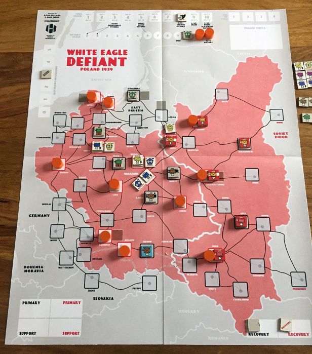 After Turn 8; VPs at 9. The German/Soviet forces WIN. Still, Poznan, Modlin and Warsaw never surrenders!