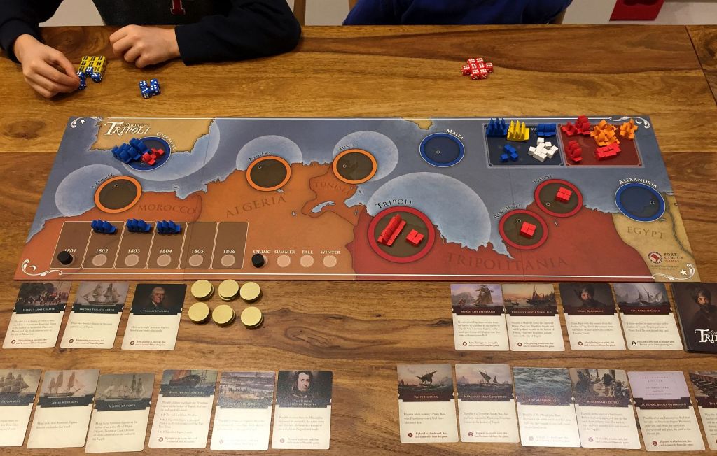 Solitaire game #2 ready to start! Two "bots" - my 5&7 year old sons - will play main role:) This is beginning of 1801.