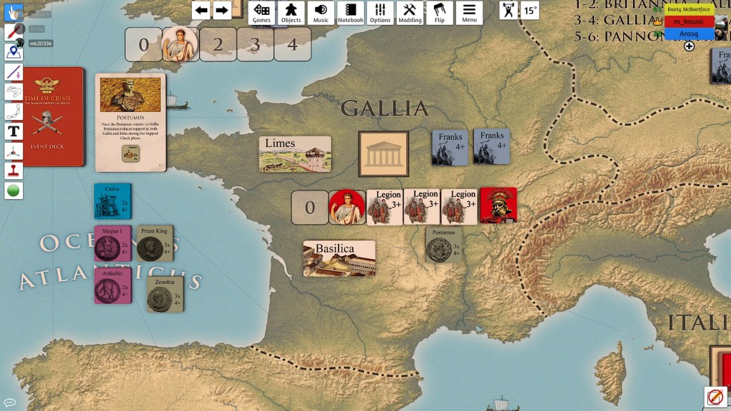And then Franks and Postumus attacked my Gallic capital - crisis everywhere! But they to were repelled!
