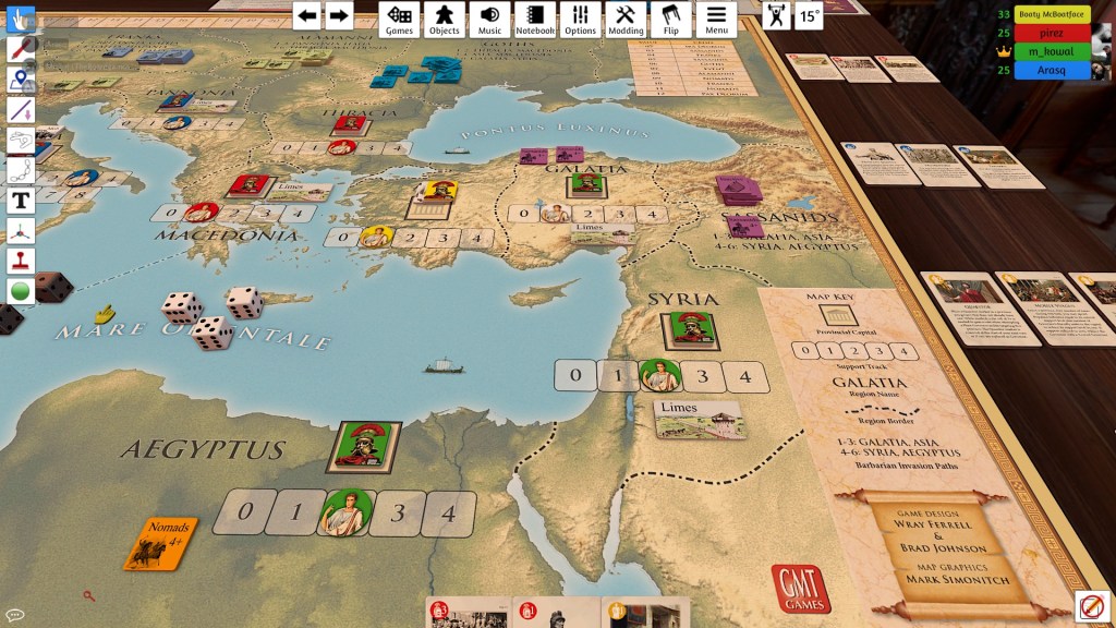 In TTS you can change the angle of view at the board. Pretty cool!