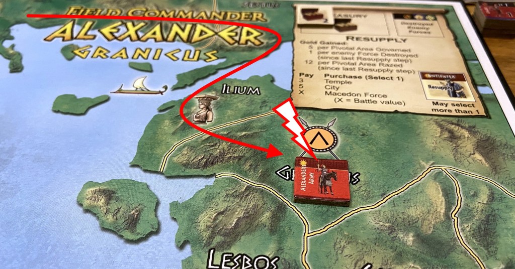 After picking-up two prophecies, Alexander arrives at Granicus.