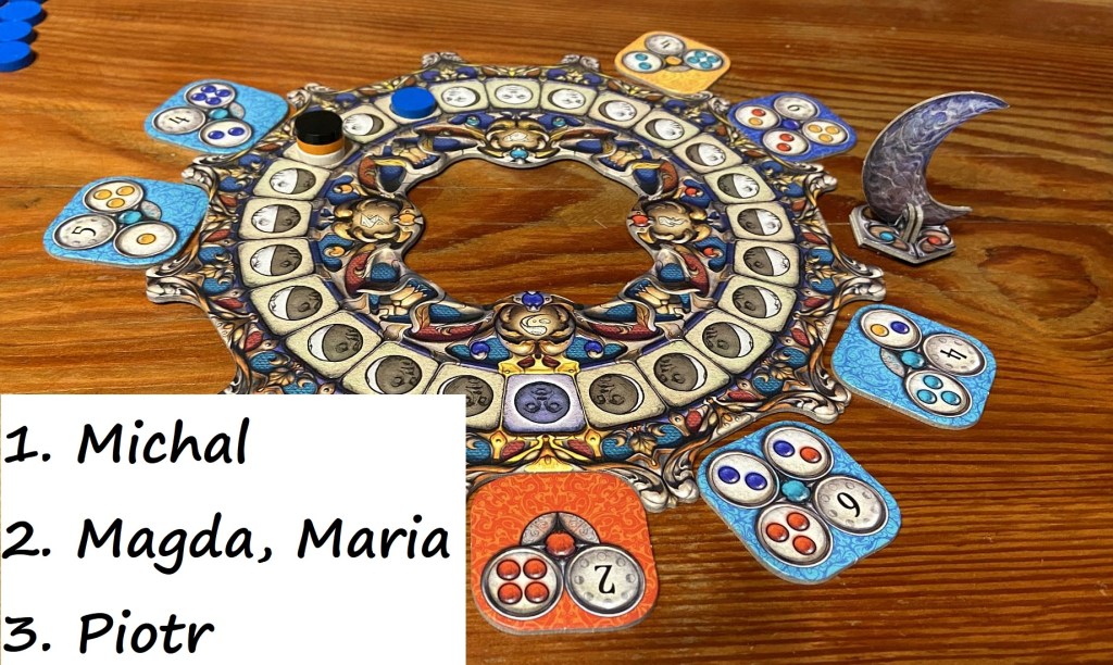 Quite recently we again brought Nova Luna to the table. And guess what - I played with orange again. The rest you can deduct...