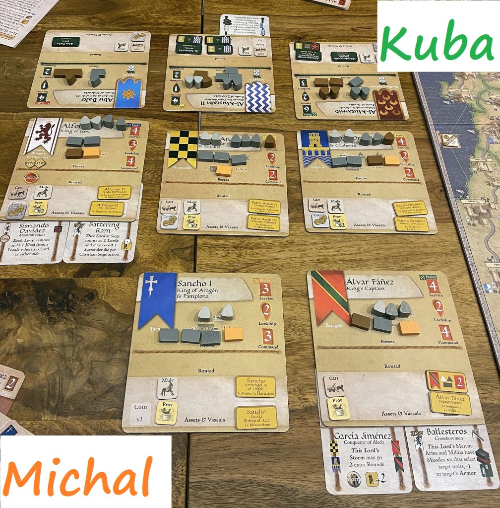 After first Levy - all the generals on both sides - some of the vassals already enlisted