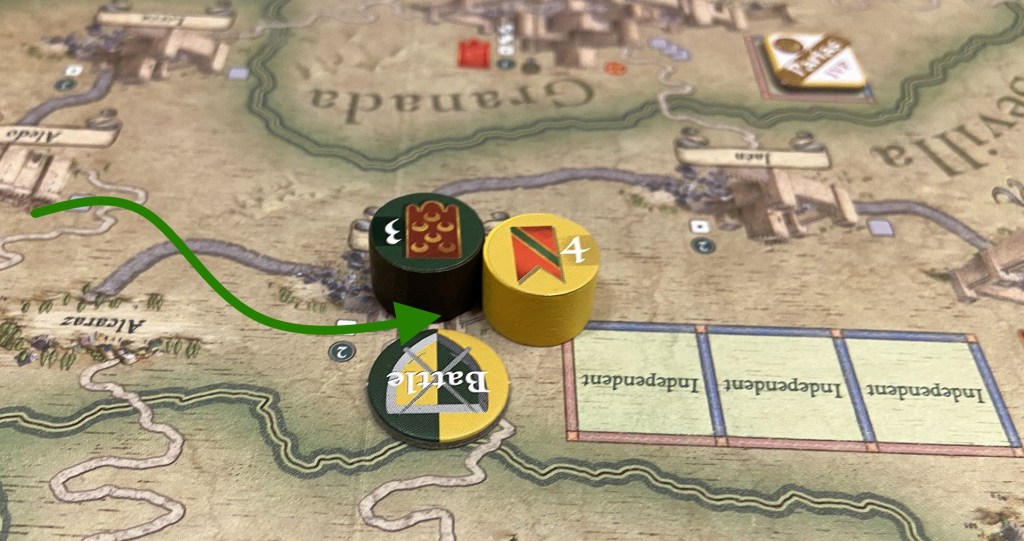 After aggressive action of some of my generals (Alvar Fanez) Kuba decides to react and we have first battle...