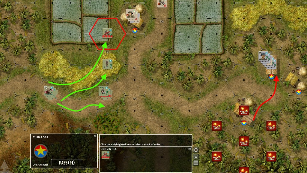 While I prudently withdrew from under artillery fire, Marines made progress in the North...