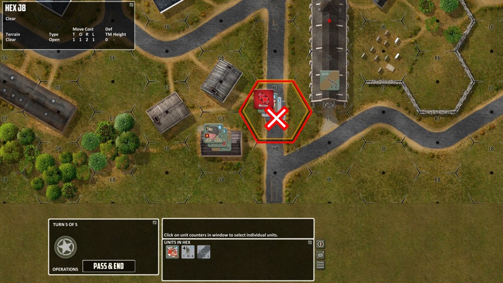 Yup, in the end I won the last melee, completely destroying German units.