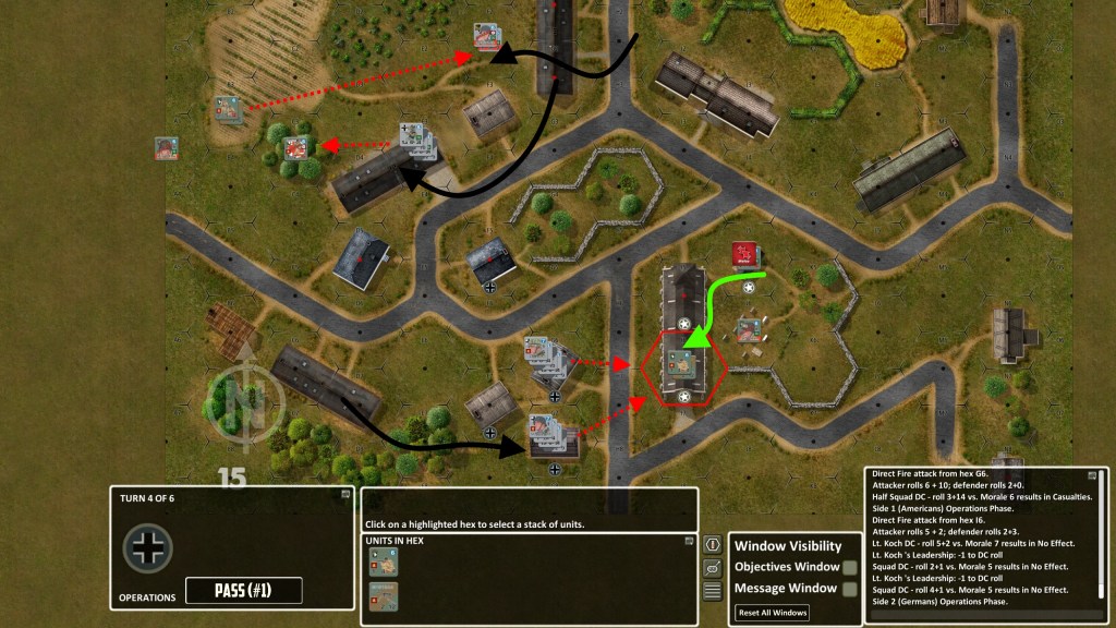 I managed to break and disperse the US reinforcements in the North-West; at the same time I was preparing for assault for last large building under US occupation.