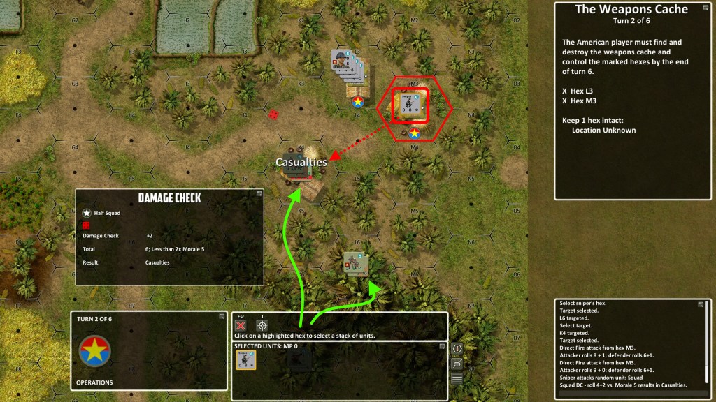 US troops pretty quickly stormed forward; concentrated fire of may platoon and freshly revealed Sniper started to inflict significant casualties.