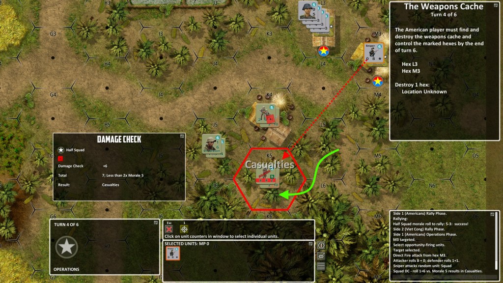 Lt. Jenson reinforced his exposed forces, but unfortunately that did not helped much...