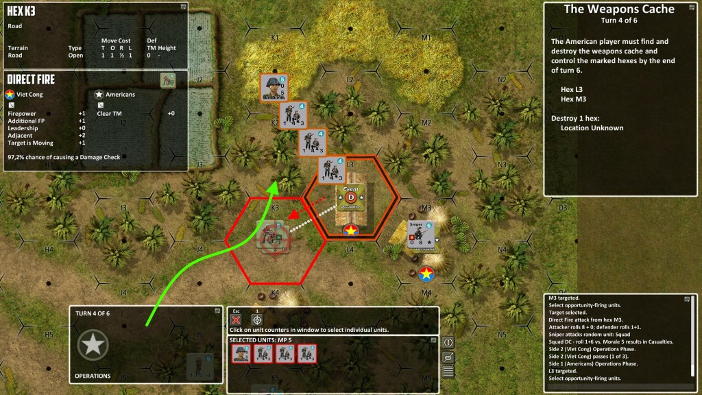 Marines also tried to charge headlong at the main weapons cache area but were repulsed.